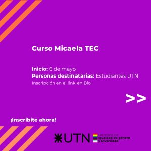 Curso Micaela TEC para estudiantes