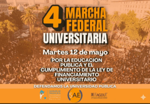 ¡VAMOS A LA MARCHA FEDERAL UNIVERSITARIA ESTE 12 DE MAYO!