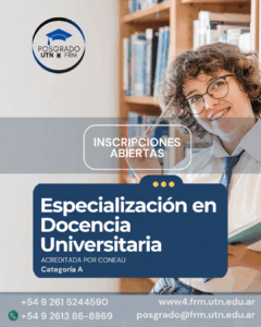 INSCRIBITE A NUESTRA ESPECIALIZACIÓN EN DOCENCIA UNIVERSITARIA