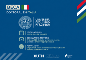 OPORTUNIDAD DE FORMACIÓN DOCTORAL EN ITALIA