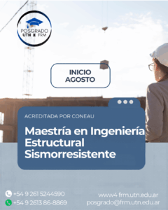 INSCRIBITE A NUESTRA MAESTRÍA EN INGENIERÍA ESTRUCTURAL SISMORRESISTENTE