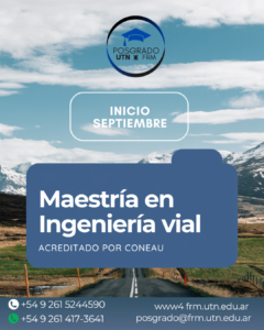 INSCRIBITE A NUESTRA MAESTRÍA EN INGENIERÍA VIAL