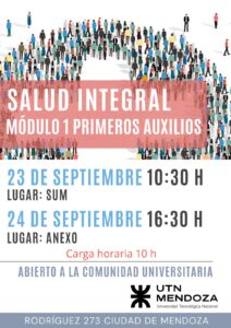 CURSO DE SALUD INTEGRAL – MÓDULO: 1 PRIMEROS AUXILIOS