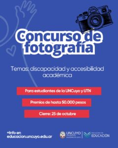 CONCURSO DE FOTOGRAFÍA PARA ESTUDIANTES DE UTN Y UNCUYO – INSCRIPCIÓN HASTA EL 25 DE OCTUBRE